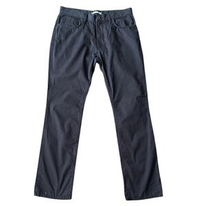 Lacoste Khaki 100% Cotton Casual Flat Front Pants Vintage Mens Size 34 Black